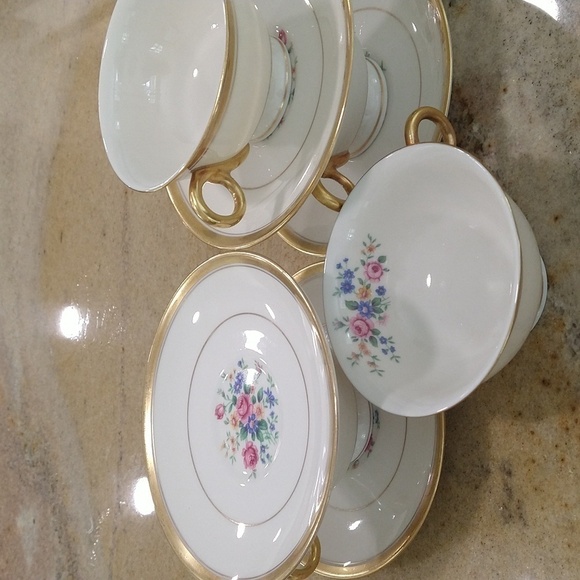 Haviland New York Windsor set of 4 tea coffee cup and saucers grand Millennial - Picture 2 of 5